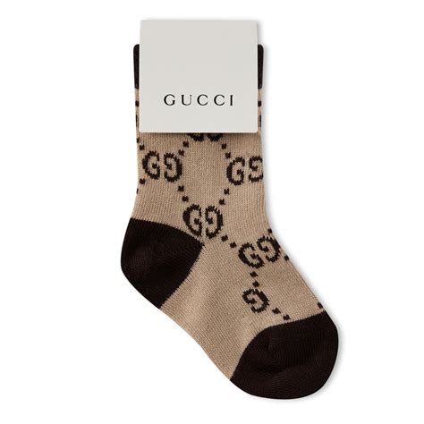 cotton socks with gucci stamp print|Gucci wool socks.